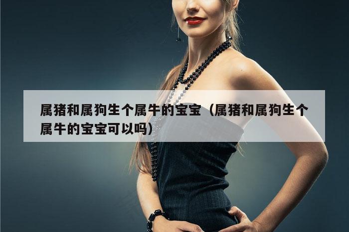 属猪和属狗生个属牛的宝宝（属猪和属狗生个属牛的宝宝可以吗）